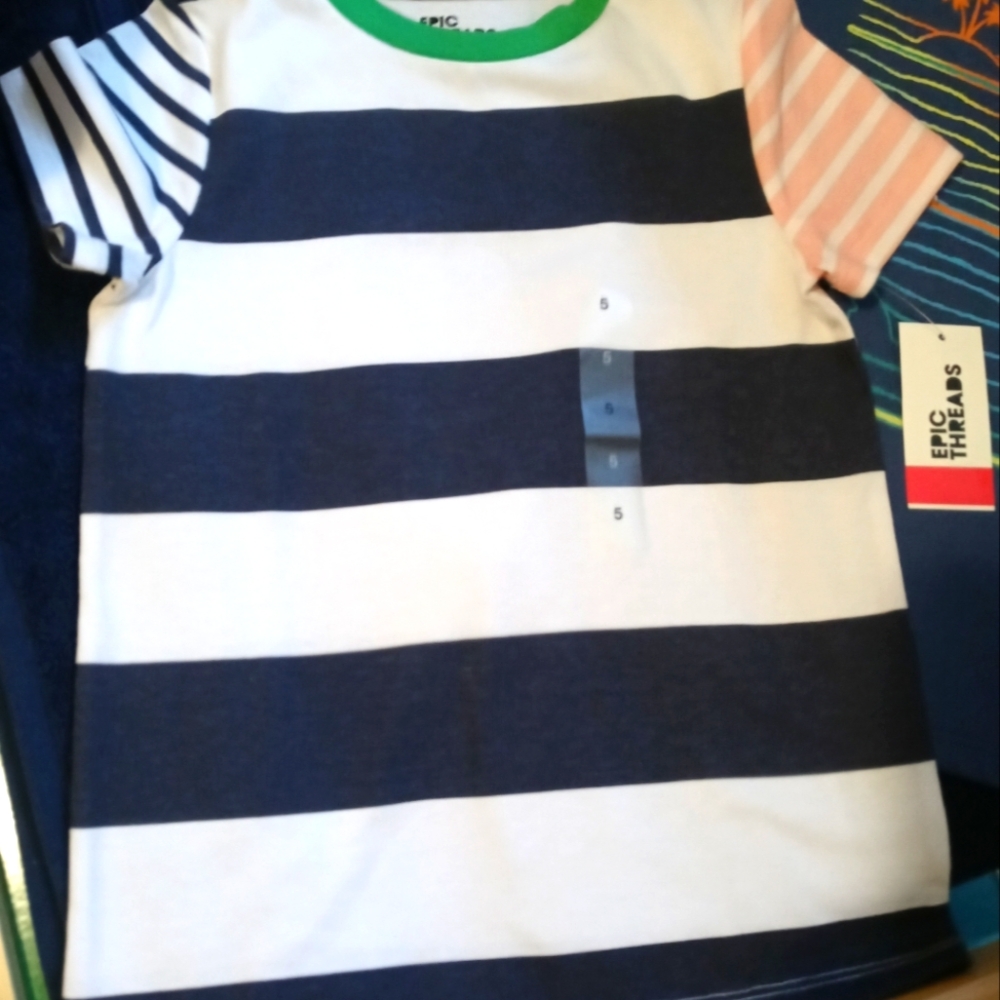 Epic Threads Boy 3 Multicolor Cotton Blend Short Sleeve T-Shirt 5